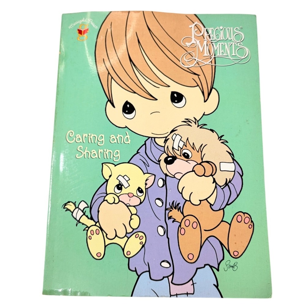 Precious Moments Caring and Sharing Coloring Book Merrigold Press Vintage 1980s